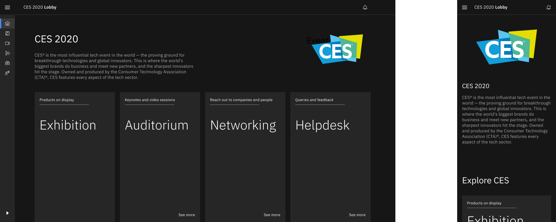 site map of the dashboard